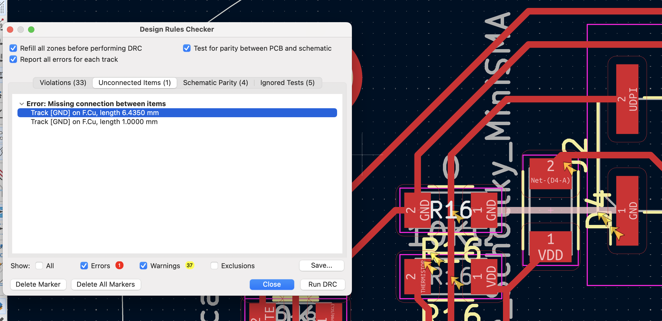 Electronics design screenshot
